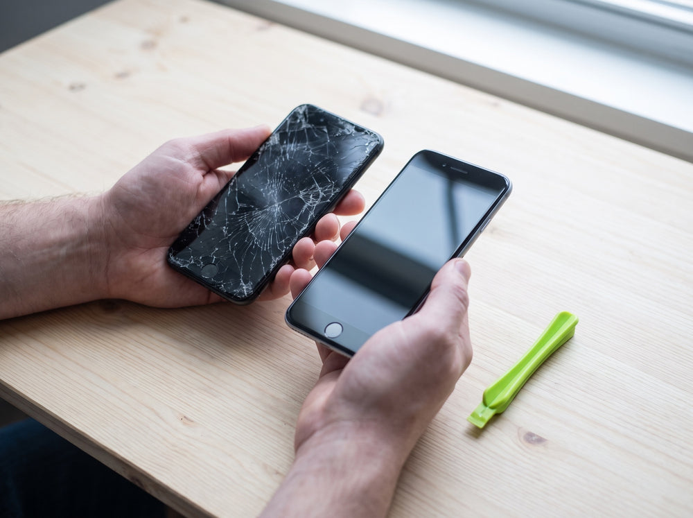 Cracked screen but the phone still works — repair or replace?
